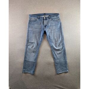Hugo Boss Maine3 Jeans Mens 40x30 Blue Stretch Denim Regular Fit Casual